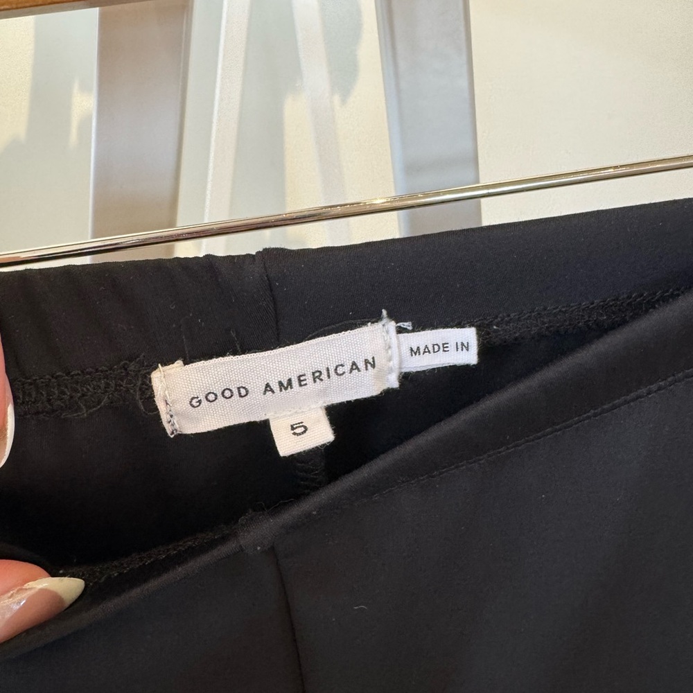 Good American Black Flared Women's Pants